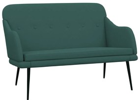 351487 vidaXL Bancă, verde închis, 110x76x80 cm, textil