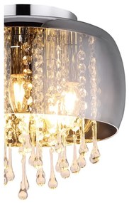 Plafoniera design modern KALLA fumuriu 15809D GL