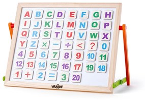 Tabla magnetica de pus pe masa cu alfabetar