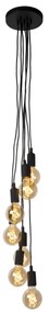 Lustră pe cablu FIX MULTIPLE 7xE27/60W/230V Lucide 08408/07/30