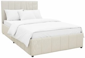 Pat Snugglo 120x200 Cm Lada Depozitare, Tapiterie Textila Bej