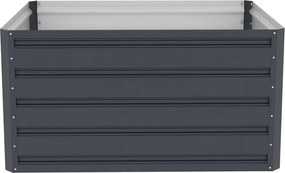 Patură înălțată G21 Daisy 100 x 80 x 52 cm, dintablă, antracit