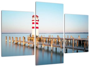 Tablou cu far la răsărit de soare (90x60 cm)