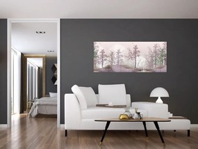 Tablou cu pădure (120x50 cm)