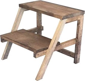 Scara cu trepte din lemn, Stepping Homs, 35x48X32 cm, lemn natur