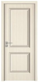 Usa Interior din MDF Novo Doors ND09 LUX PREMIUM, Cadru din Lemn Masiv, KIT COMPLET, Toc Reglabil de 10 CM INCLUS, Plinta pe Ambele Parti (Culoare: