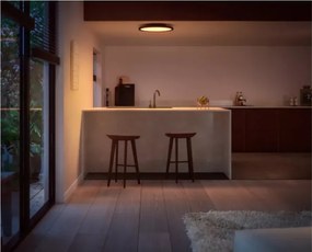 Philips - plafonieră LED dimabilă Hue AURELLE LED/21W/230V Ø 39,5 cm neagră