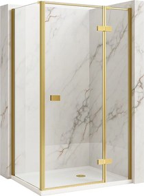 Cabina de dus Rea Atlas 90x80 Brush Gold