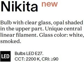 Bec LED Decorativ, E27 Nikita-3 3w 2200K cri90, Alb