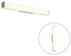 Lampa de perete moderna pentru baie din otel 62 cm IP44 - Cascada
