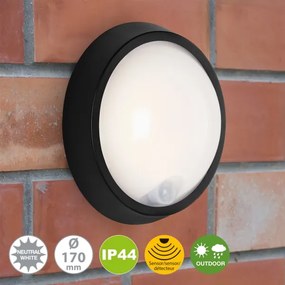 Corp de iluminat LED de exterior cu senzor HELSINKI LED/12W/230V IP44 Briloner 3352-015