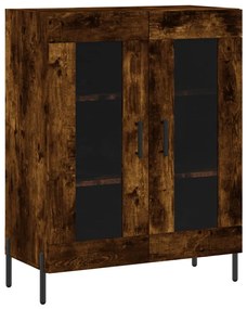 vidaXL Dulap, stejar fumuriu, 69,5x34x90 cm, lemn compozitS