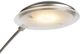 Lampă de podea din oțel, inclusiv LED cu regulator tactil - Sixties Trento
