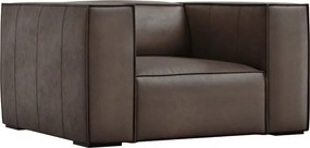 Fotoliu maro cu tapițerie din piele Madame – Windsor &amp; Co Sofas