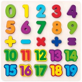 Woody Puzzle pe bord Cifre