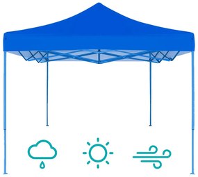 Pavilion pliant 2,9x2,9m-albastru