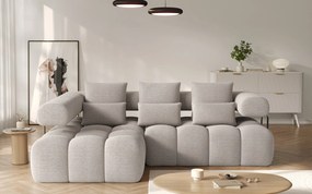 Colțar lemn masiv extensibil modern Levvi Personalizabil, 260 × 184 × 102 cm - Stânga