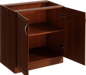 Dulap inferior D80 cu 2 uşi, nuc Milano, SICILIA