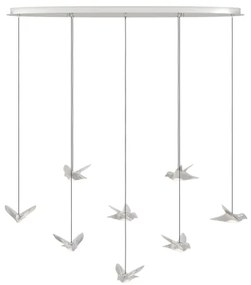 Lustră LED dimabilă pe cablu Eglo 390401 PARATEBUENO 8xLED/4,2W/230V crom