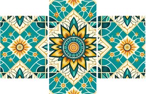Tablou - Model turcoaz (90x60 cm)