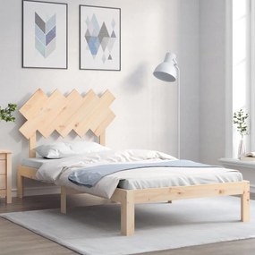 3193716 vidaXL Cadru de pat cu tăblie, 100x200 cm, lemn masiv