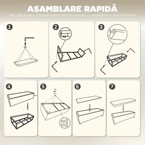 HOMCOM Bancă de Depozitare de 84L, din Țesătură cu Efect de Catifea și Oțel, 112x42x40 cm, Bej | Aosom Romania