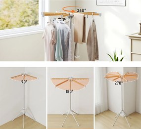 Uscător pliabil cu umerașe