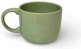 Cana cafea, Artizan Mineral Verde, glazura lucioasa, 400ml