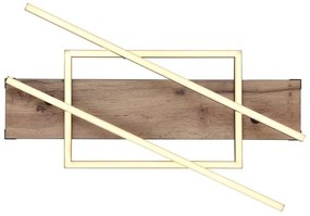 Plafoniera LED design indistrial Colli negru 68x46cm