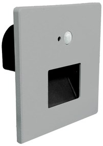 Brilagi - Aplica LED pentru scară cu senzor JACK LED/3W/230V 3000/4000/6500K gri