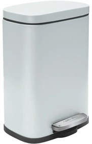 Coș de gunoi cu pedală soft-close Spirella Akira 12 l, alb mat, 12 l