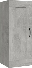 vidaXL Dulap suspendat, gri beton, 35x34x90 cm, lemn prelucrat