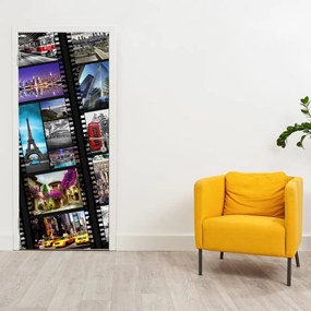 Fototapeta pentru ușă - bentiță de film (95x205cm)