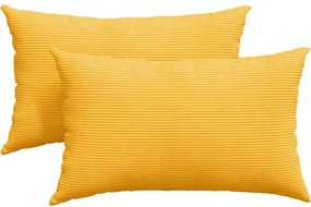 vidaXL Perne pentru canapea 2 pcs Galben Deschis 50 x 30 cm