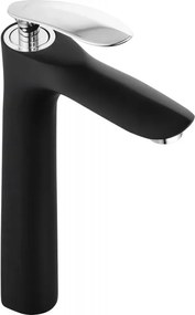 Mexen Lily baterie lavoar înaltă, neagră/crom - 73610-17