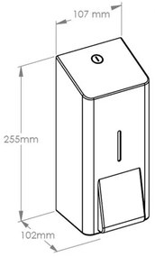 Dozator de sapun din spuma Stella R10 Advanced, depuneri, otel inoxidabil mat