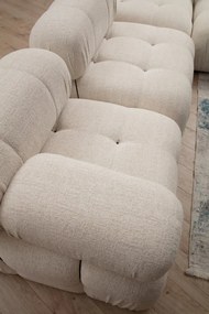 Fotoliu Modular Bubble R1, Crem