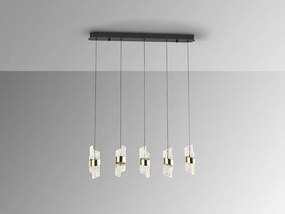 Lustra LED suspendata design elegant Iliada 5L