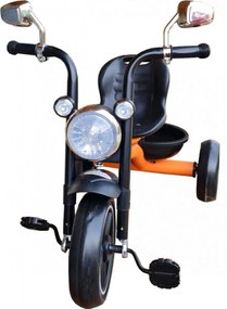 Tricicleta cu pedale NOVOKIDS™ My First Chopper Trike, Cu melodii si lumini, Max 30 kg, Roti din spuma cauciucata EVA, Cadru metalic, Model