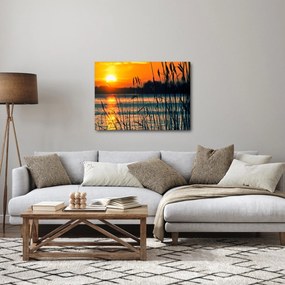 Tablou - Apus de soare la lac (70x50 cm)