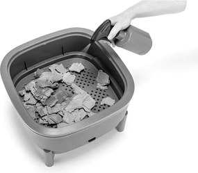 Coș pentru compost gri 30 l Urbalive – Plastia