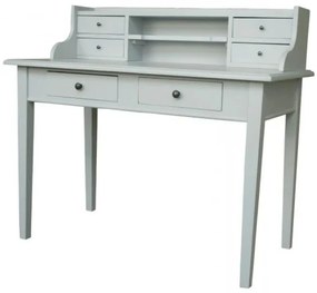 Birou gri din lemn de pin, cu aspect vintage, Paris