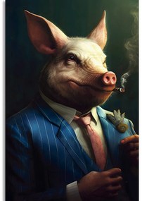 Tablou animal gangster porc