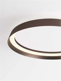 Plafoniera LED design modern circular ORMI coffee D-45cm