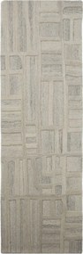 Covor tip traversă grej țesut manual din lână 80x300 cm Elva – Flair Rugs