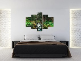 Tablou cu pârău în pădure (150x105 cm)