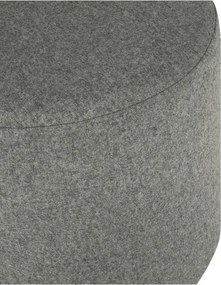 Puf gri cu tapițerie din lână Folk – noo.ma