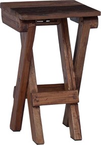 vidaXL Taburet natural 30 x 30 x 48 cm Lemn masiv recuperat