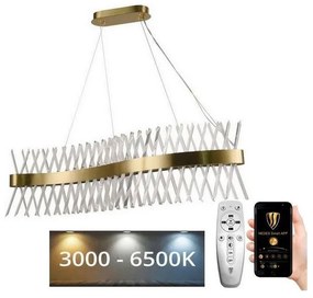 Lustră LED de cristal dimabilă pe cablu LED/95W/230V + telecomandă