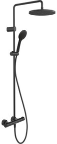 Duravit Shower Systems set de dus perete cu termostat negru TH4282008046
